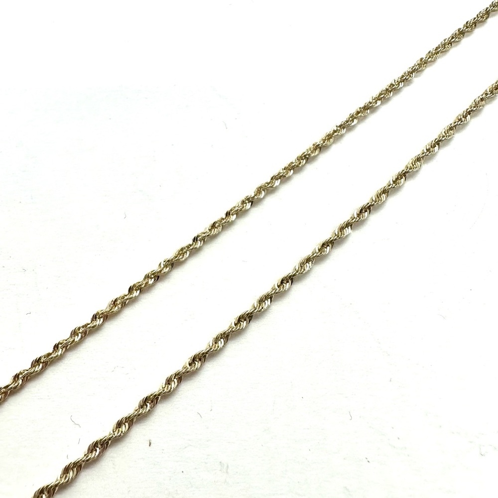 14Kt Gold Rope Chain - Picture 4 of 9